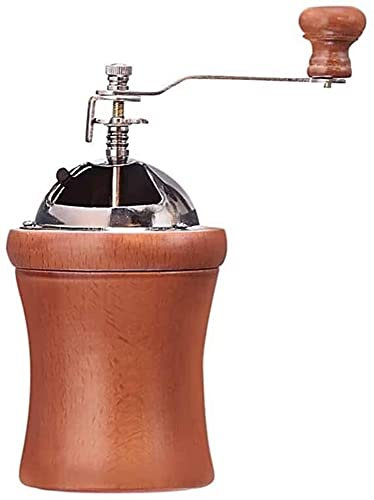 TONONE Moulins manuels, Moulin, Moulin à café Manuel, Moulin à café en Bois de Fraise en céramique réglable Lavable en Fonte, idéal pour la Maison, Le Bureau et Les Voyages
