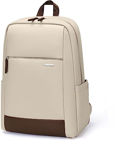 GOLF SUPAGS Zaino Donna porta PC 15.6 pollici, Zaino Computer Multi-scomparti con Borsa, Backpack Università per Laptop, Adatto per Viaggio Lavoro Scuola Affari, Mandorla