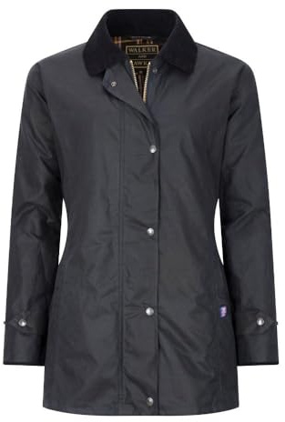 WALKER AND HAWKES - Victoria - Damen Country-Jacke gewachst - für die Jagd geeignet klassischer Stil - Rot - EU 44 (UK 16)