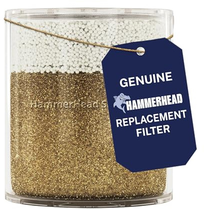 HammerHead Showers Vollmetall Duschkopf Filter Ersatzkartusche - Hochleistungs KDF Duschfilter, zielt auf Chlor und Schwermetalle ab - (1 Pack)