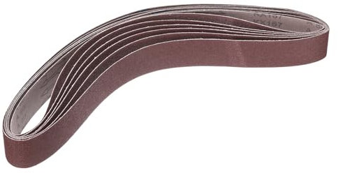 QUARKZMAN 6pz Nastri Abrasivi Alluminio Ossidato Grana 80, 2 x 48 Anelli Nastri Abrasivi Carta Vetrata Metallo Lucidato per Levigatrice Nastro Disco