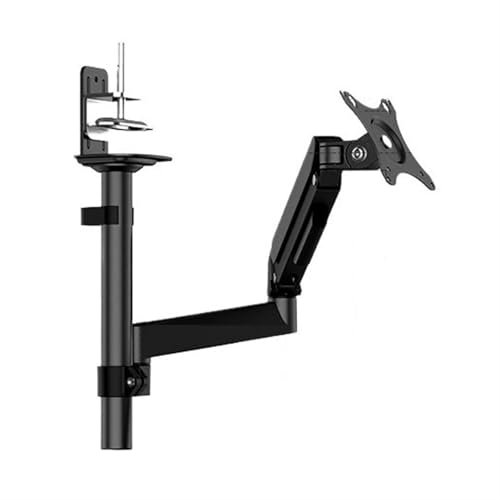 Monitor Halterung Einzelmonitor-Montagearm, 13-34 Zoll, vollständig Verstellbarer Gasfeder-Monitoraufhänger mit C-Klemmensockel und VESA 75/100 mm, hält bis zu 19,8 Pfund Monitor-Halterung/Tragarm