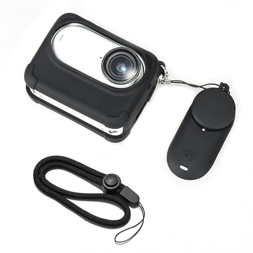 Silicone Protective Case Set with Neck for GO 3S Camera and Anti-lost Strap and Lens Cap 4 in 1 Accessory Kit