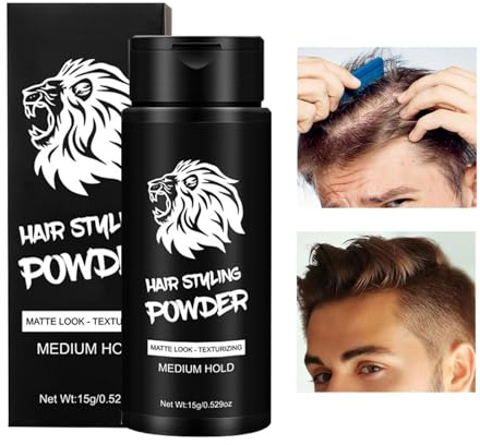 polvo de volumen para cabello, polvo de textura para hombres - Polvo elevador de raíces del cabello,Polvo voluminizador de larga duración para el cabello, polvo para peinar la línea del cabello 15 g p