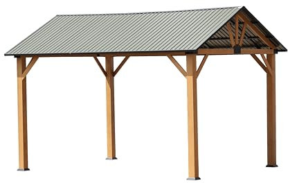 Bello Giardino | Ferrara Gartenpavillon - Robuster Aluminium Pavillon, Freistehend, Wetterfest, mit Verzinktem Stahl, Ideal für Garten und Terrasse, Elegantes Design, Schutz vor Sonne und Regen