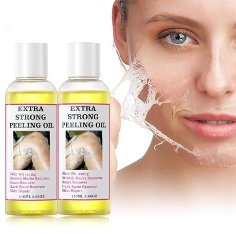 Extra Strong Peeling Oil, Yellow Peeling Oil for Dark Skin, Exfoliating Peeling Solution for Body, Hand, Feet and Face All Skin Type