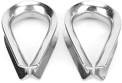 XUXHOU Dedales de Cable de Cuerda de Alambre de Acero, 2 Piezas de 20 Mm M20 de Acero Inoxidable para Cable de Cuerda de Alambre de 20 Mm de Diámetro