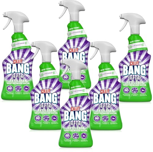 CILLIT BANG Expert Kraftreiniger Universal Fettlöser – Entfernt eingebranntes Fett – 6 x 750 ml