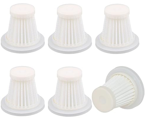Filtro Hepa Aspiradora, Potente Eliminación de Polvo, Filtros para aspiradoras de mano, Filtro Aspiradora, Reutilizable, Adecuado para Colectores de Polvo y Aspiradora de Coche Inalámbrica (Blanco)