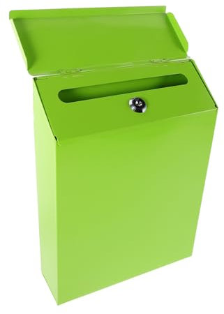 Gadpiparty Wall Mount Mailbox Vintage Suggestion Box Iron Mailbox Lock for Home Office Classroom