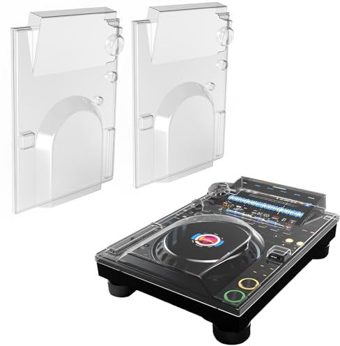 Jociliven 2-Pack Polycarbonate Cover for Pioneer DJ CDJ-3000, Hard Shell DJ Equipment Protective PC Pets-Scratch Proof Shield Lid Cover Protector for Travel
