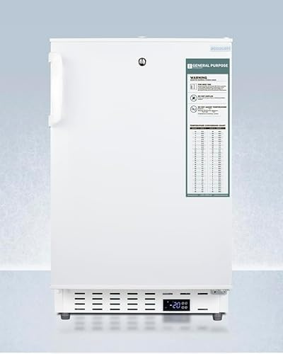 Accucold 20” Freezer, 2.47 cu.ft. Capacity, Undercounter, Built-in, Breakroom, ADA Compliant, -25°C Storage, White - ADA305AFLHD (Left Handed Door Swing)