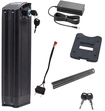 JHKJ Batteries pour vélos électriques Batterie remplaçable 36V 10Ah/15Ah, Batterie au Lithium Pliable 48V 17,5Ah/13Ah avec Chargeur pour Kits de Conversion Moteur 350W-800W,T Plug 36v15ah