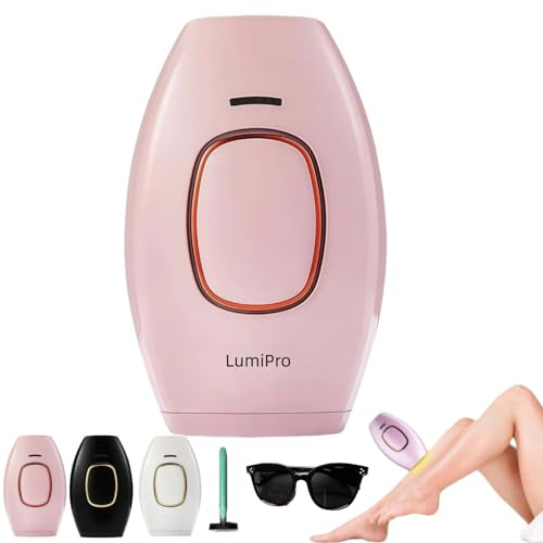 LumiPro IPL von Feleva Original-Effektives IPL Gerät zur dauerhaften Haarentfernung für Frauen und Männer – Ideal für Beine, Arme und Gesicht (Rosa 470nm~1100nm)