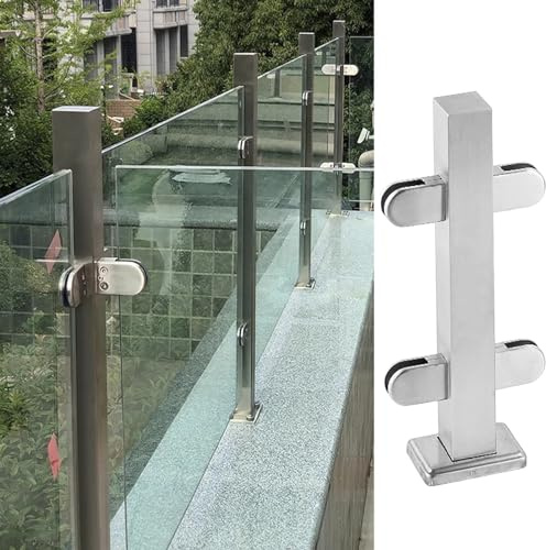 Sistema di ringhiera in vetro con viti di montaggio, asta di supporto durevole per scale e ponti, decorazione moderna per la casa