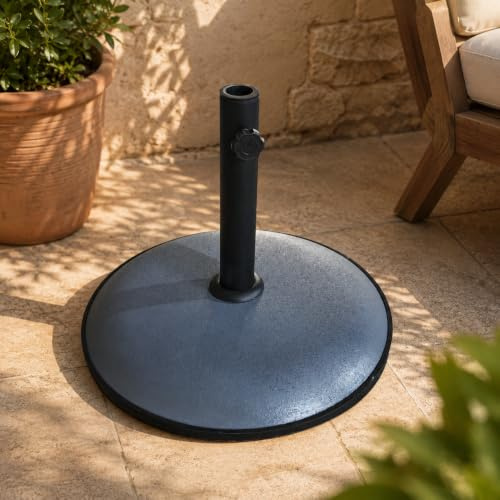 MA MAISON Base Ombrellone 25 kg Supporto per Giardino e Terrazzo | Base pesante per ombrellone, maggiore stabilità all'aperto, ideale per giardino e terrazzo, fissaggio regolabile