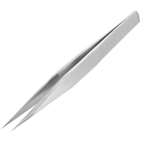 ENGINEER 125mm Solid Arm Tweezers Fine Tip Made in Japan SUS304 Anti-Magnetic Stainless Steel. PT-16