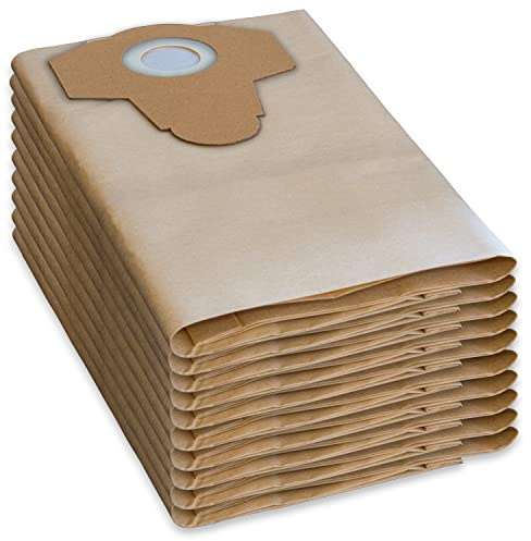 10 original Parkside Lidl dammsugarpåsar för våt- och torrdammsugare PWD 25, 30, PNTS 23, 30, 1400, 1500 A1, A2, B1, C1, D1, B2, B3, E2, C4, D5, F2, H4
