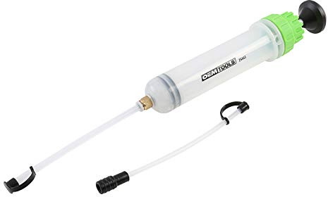 OEMTOOLS 25443 200cc Flüssigkeitsabsaugung und Füllpumpe, Ölabsaugpumpe für Bremse, Servolenkung und Kühlmittel, Doppelskalen-Zylinder mit Verlängerungsrohren und wartungsfähiger Ausführung