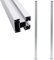 vidaXL 2x Poteaux de Clôture Pointus de Clôture Barrière de Clôture Piquet de Clôture Jardin Extérieur Robuste Durable Aluminium 185 cm
