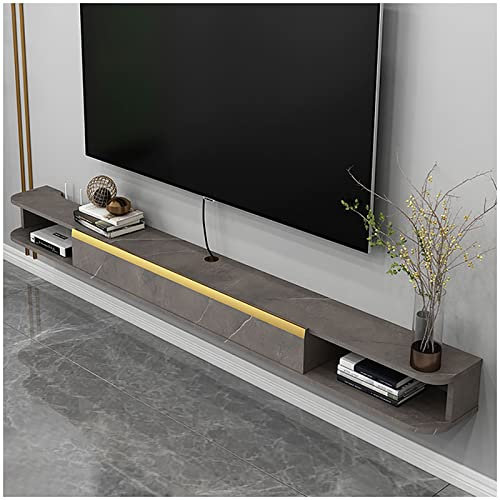 Schwimmender TV Lowboard / TV-Ständer-Schrank,Massivholz-TV-Regal Für Die Wandmontage,Unterhaltungszentrum-Schrankkomponente,Zum Aufbewahren Von DVD-Player-TV-Box-Kabelbox ( Color : B , Size : 120cm )