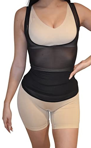 ENVY BODY SHOP Women's Camisole Open Bust Tummy Control, Back Support Shapewear, Tank Top or Pants, Shaping Compression
