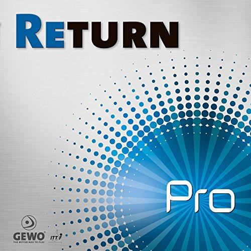GEWO Return Pro Tischtennis Belag – kontrolliert & spinfreudig für Allroundspieler – Medium-Schwamm – 1,6 mm / 1,8 mm / 2,0 mm – AR+
