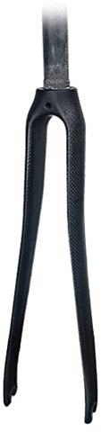 HSQMA 700C Rennrad Starre Gabel Kohlefaser Gabel Felgenbremse Fahrrad-Vorderradgabel 1-1/8 Gewindelos Schnellspanner 9mm (Color : Matte 3K)