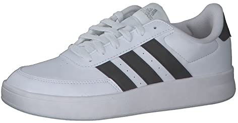 adidas Breaknet 2.0 Shoes, Scarpe Donna, Cloud White/Core Black/Silver Met, 40 2/3 EU
