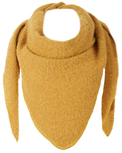 stylx Damen Schal XXL Dreieck Schal flauschig schal-tuch damen dicker dreieckstuch groß Wolle UNI Farben kuschelig