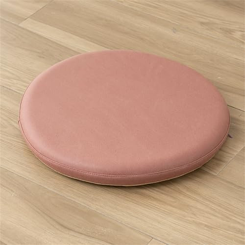 Ueiwffzo Stuhlkissen, Memory Schaum Stuhlkissen, wasserdicht Leder Stuhlauflage Sitzkissen Sitzpolster Auflage Kissen für Stühle in Haus und Garten Sitzkissen (Rosa,45 * 45cm)
