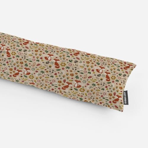 SCHÖNER LEBEN. Zugluftstopper Herbst Füchse Natur bunt div. Größen, Auswahl:100cm Länge