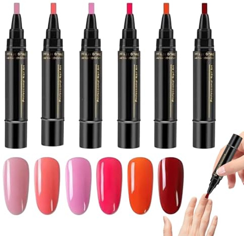 Juegos de esmaltes de uñas para mujeres,Juego de esmaltes de uñas en gel - Kit de arte de esmalte de uñas de secado rápido de 6 colores,Ningunos accesorios ULTRAVIOLETA de la pintura del esmalte de uñ