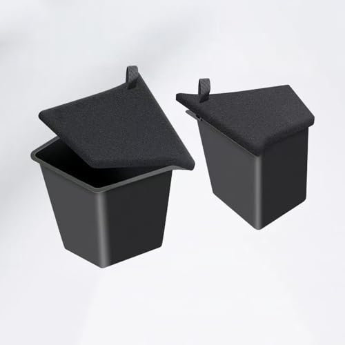 ANZHENGRQ Kofferraum-Organizer 2er Set, TPE wasserdichte Kofferraum-Organizer mit Abdeckung, Seitenboxen mit Teppichboden, für Tesla Model Y 2021-2025,Upgrade