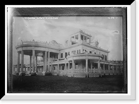 Historic Framed Print, Shadow Lawn, Elberon Wilson's Summer Wh. House - 3, 17-7/8 x 21-7/8