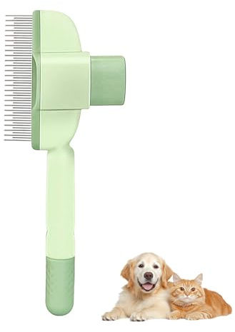 Katzenbürste,Katzenhaarbürste,Fellbürste Hund,Unterfell Katze,Katzenfellbürste,Fellwunder Bürste,Selbstreinigende Haarbürste für Hunde & Katzen EntfilzungsbüRste Alle Felltypen,Fellpflege und Massage