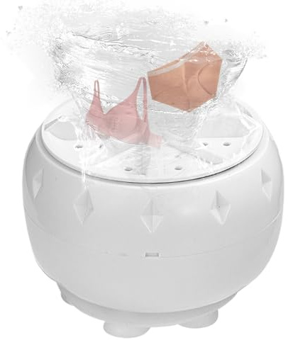 Mini lavatrice portatile a ultrasuoni, a basso rumore, piccola rondella a | ultrasuoni a turbina automatica con cavo USB per casa, viaggi, lavaggio a caldo