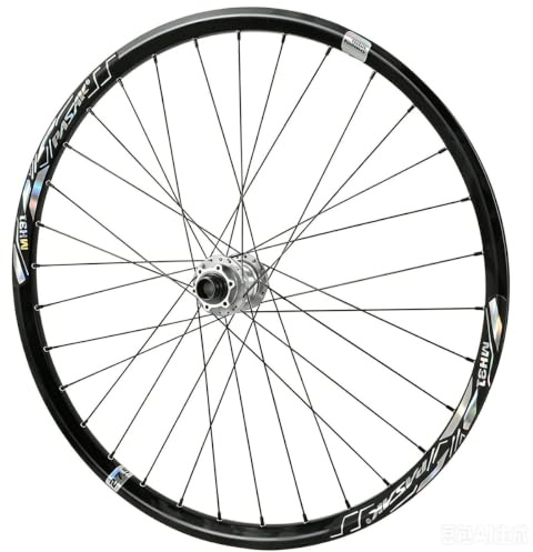 QUYCOIU Framhjul Till Mountainbike 26/27,5/29 DH-hjul (Downhill) 32 Mm Bred Fälg Skivbroms Genomgående Axel Nav Med 32 Hål 20 * 110Mm Höghållfast Aluminiumlegering(Black-c,26in)