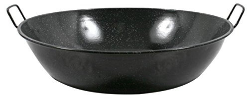 Esmaltaciones La Stella -Padella Effetto Marmo Rotonda bordata, 60 cm, 30 L