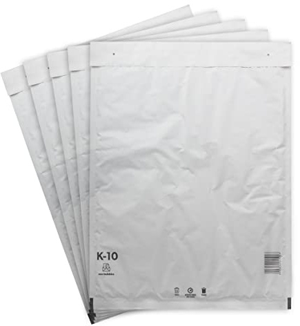 200 Versandtaschen Luftpolsterumschläge 370 x 480 mm DIN C3 Luftpolsterversandtaschen Luftpolstertaschen Gr. K/10 K10 weiß Umschläge haftklebend gepolstert Polsterumschlag Taschen