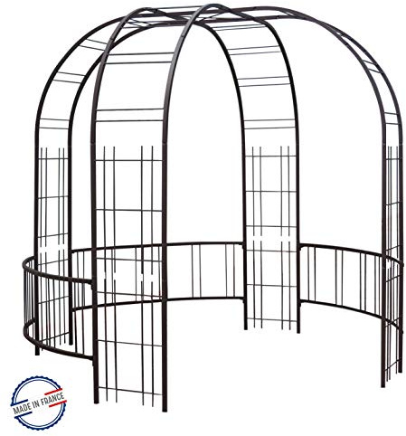 Kiosque Premium Tube carré 25 265x250 cm Fer Vieilli - Made in France