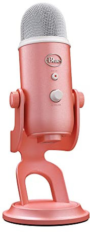 Logitech G Blue Yeti USB-Gaming-Mikrofon in Premiumqualität für Streaming, Blue VO!CE-Software, PC, Podcast, Studio, Computer-Mikrofon, Exklusive Streamlabs-Themes, Sonderedition - Rosa