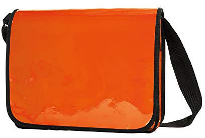 Messenger Bag aus LKW Plane Planentasche Kuriertasche mit Überwurf und optionalem Laptop Inlay Notebook Inlet in vielen Farben von notrash2003 (Orange)