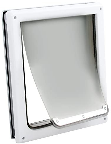 Pet Prime 2 Ways Locking Pet Flap Door For Dogs Pet Door with Transparent flap (Small)