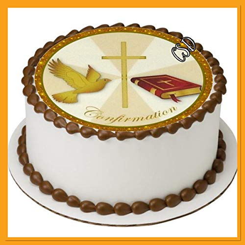 Tortenaufleger Konfirmation, Essbares Tortenbild, Fototorte, Zuckerpapier