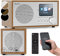 Auna Silver Star Radio Portable Bluetooth et Rechargeable, Poste Radio Numérique Dab/Dab+/FM/Streaming, Mini Radio Portables Stéréo, Écran HCC, 5h d'Autonomie, Radio FM, Alarme de Réveil