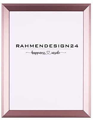 Rahmendesign24 Cadre photo Rio - 50 x 75 cm - Or rose - Cadre amovible - Cadre pour poster, puzzle