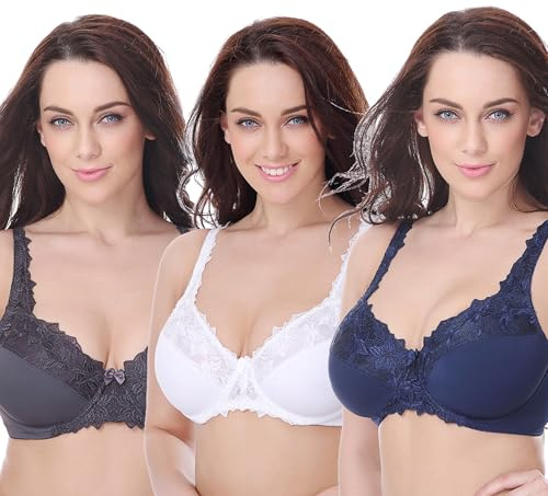 Curve Muse Minimiseur Soutien-Gorge à Armatures-x2 | Dentelle, Broderie, Maille, Bretelles réglables, Fermeture Agrafes, Nylon