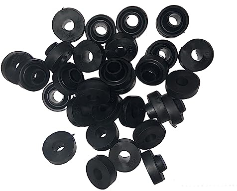 EPDM Dichtung Stockschrauben M8 M10 M12 Schwarz UV Witterungsbeständig Solar (M8 (25 Stück))