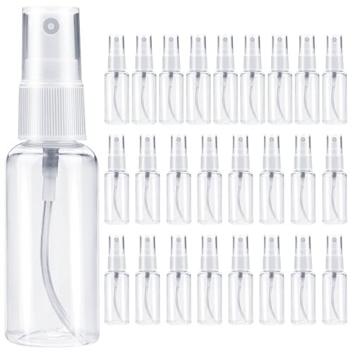DKBT Flacone Spray Vuoto 50ml 25 Pezzi Contenitore Spray Bottle Bottiglia Spray Vuota Erogatore Spray Spruzzino Nebulizzatore Piccolo Plastica per Liquido Cosmetico Profumo